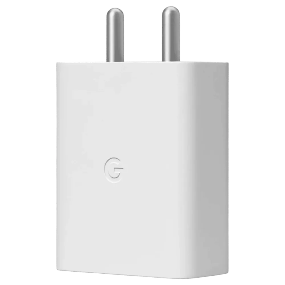 Google 30W Type C Fast Charger (Adapter Only, Wall Mount, White)